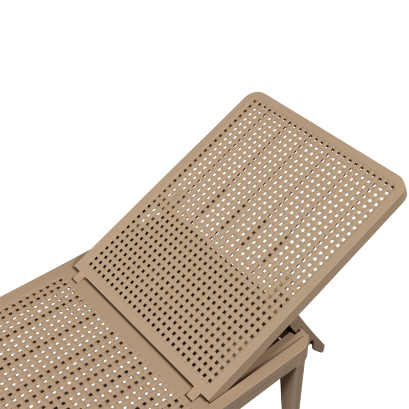 WOOOD-collectie JINTE LIGBED TUIN KUNSTSTOF ZAND