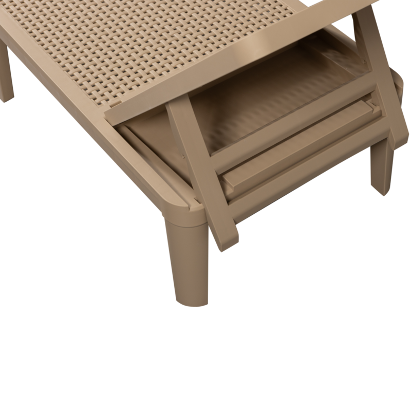 WOOOD-collectie JINTE LIGBED TUIN KUNSTSTOF ZAND