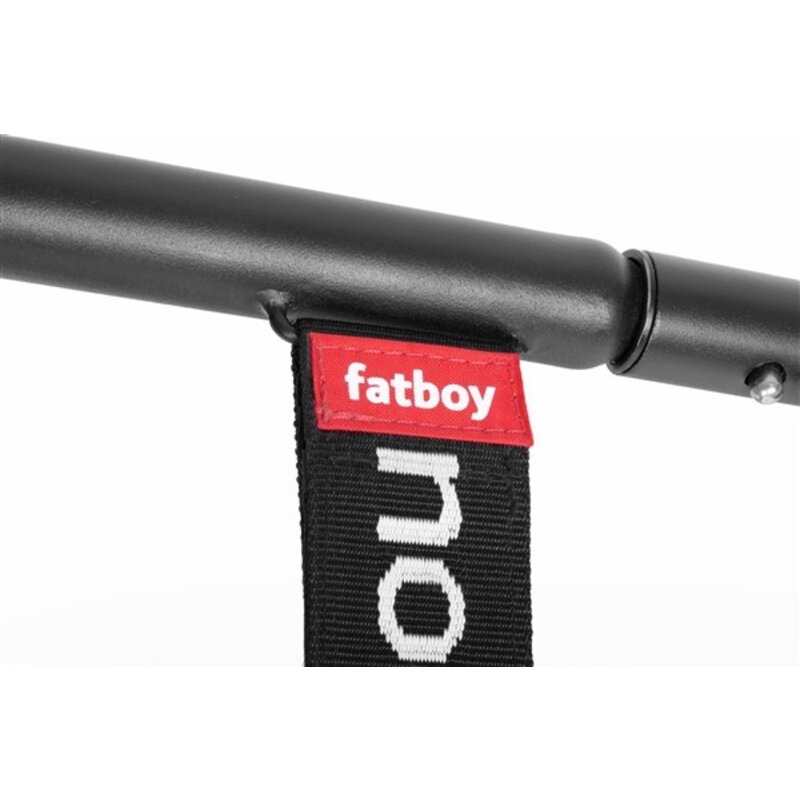 Fatboy-collectie  rock 'n roll schommelstoel zwart incl. original Outdoor zitzak Stripe Cacao