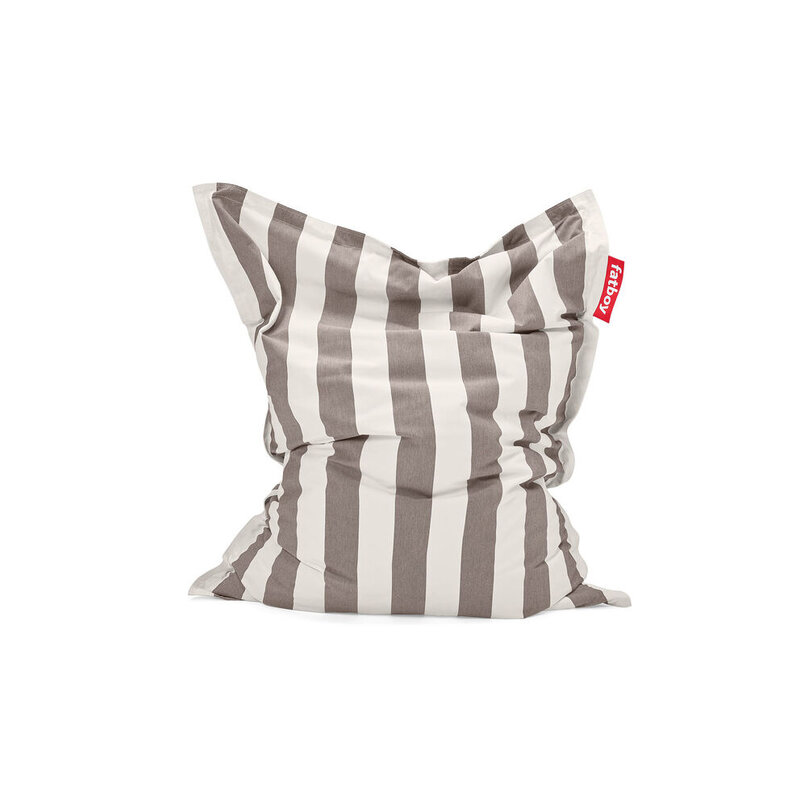 Fatboy-collectie  rock 'n roll schommelstoel zwart incl. original Outdoor zitzak Stripe Cacao