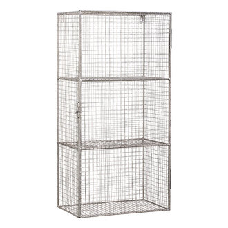 Madam Stoltz Metalen wandkast zilver