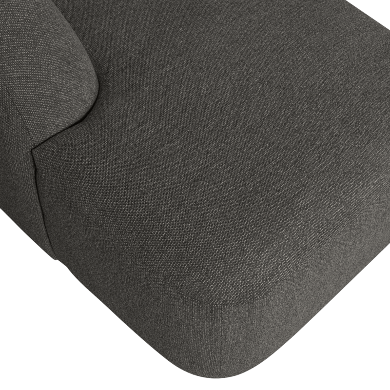 WOOOD-collectie Sloping U-Shape Sofa Grey/Black Melange