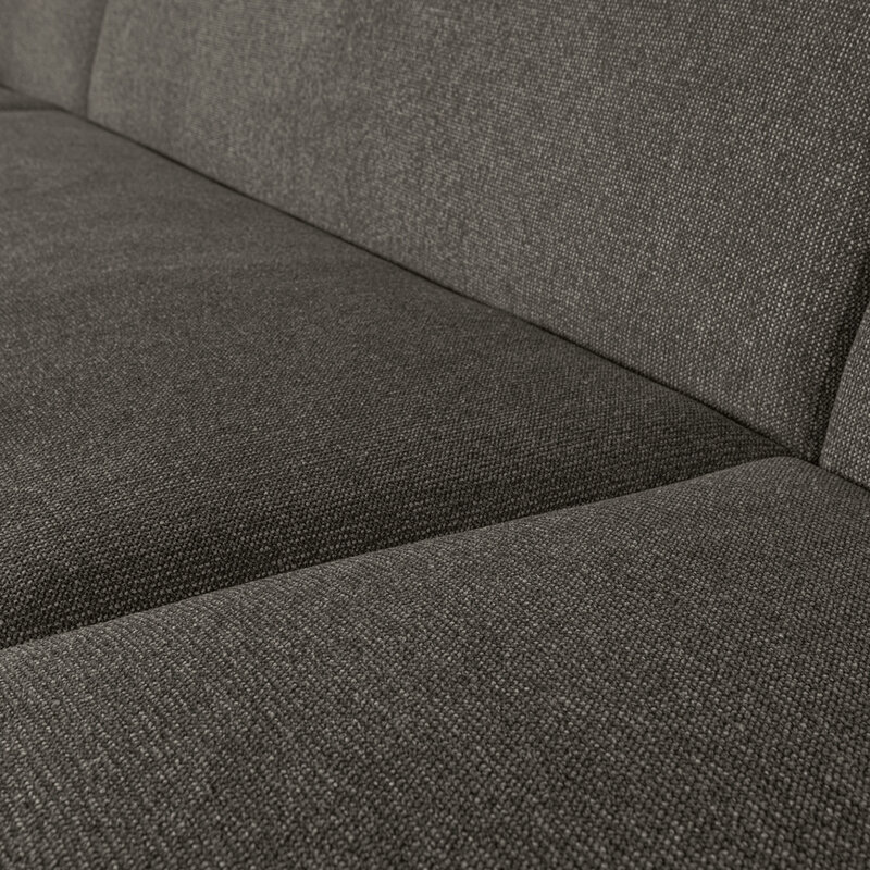 WOOOD-collectie Sloping U-Shape Sofa Grey/Black Melange