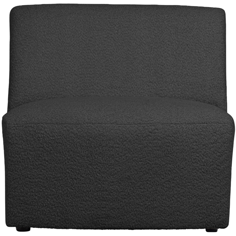 WOOOD-collectie Coco 1-zits Element BouclÉ Donkergrijs