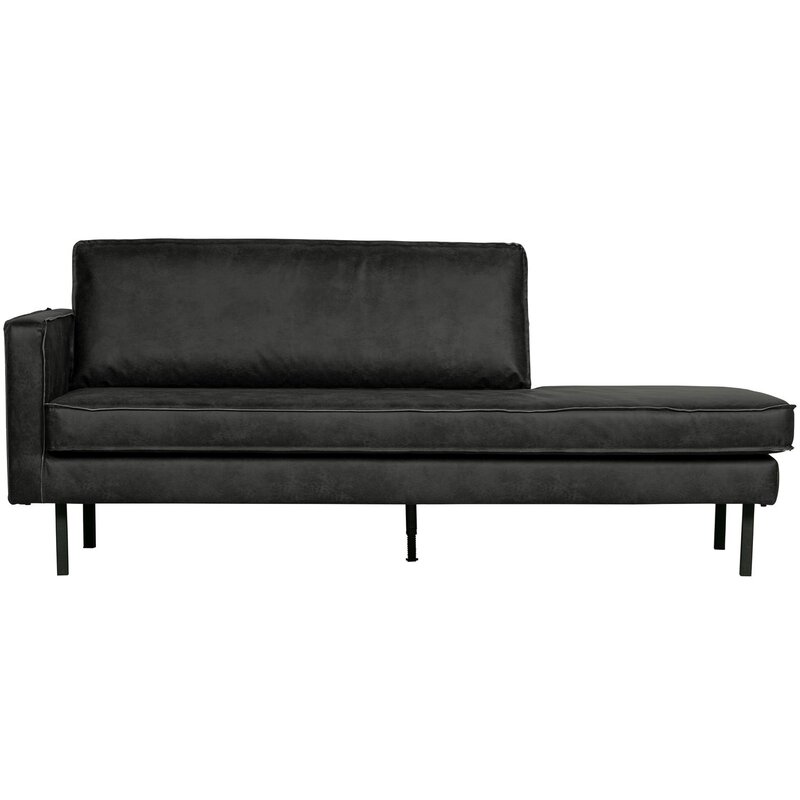 WOOOD-collectie Rodeo Daybed Left Zwart