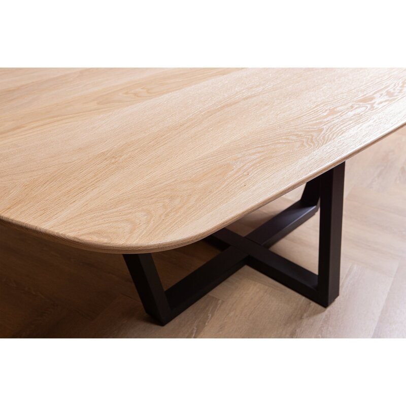 WOOOD-collectie Tablo Eettafel Organisch Dl 220X100Cm Transparant [Fsc]