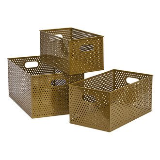 Madam Stoltz Iron storage boxes Tapenade Madam Stoltz Iron storage boxes Tapenade
