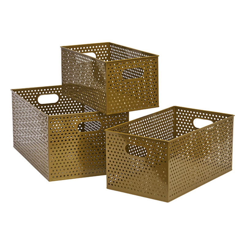 Madam Stoltz-collectie Metalen opbergdozen Tapenade