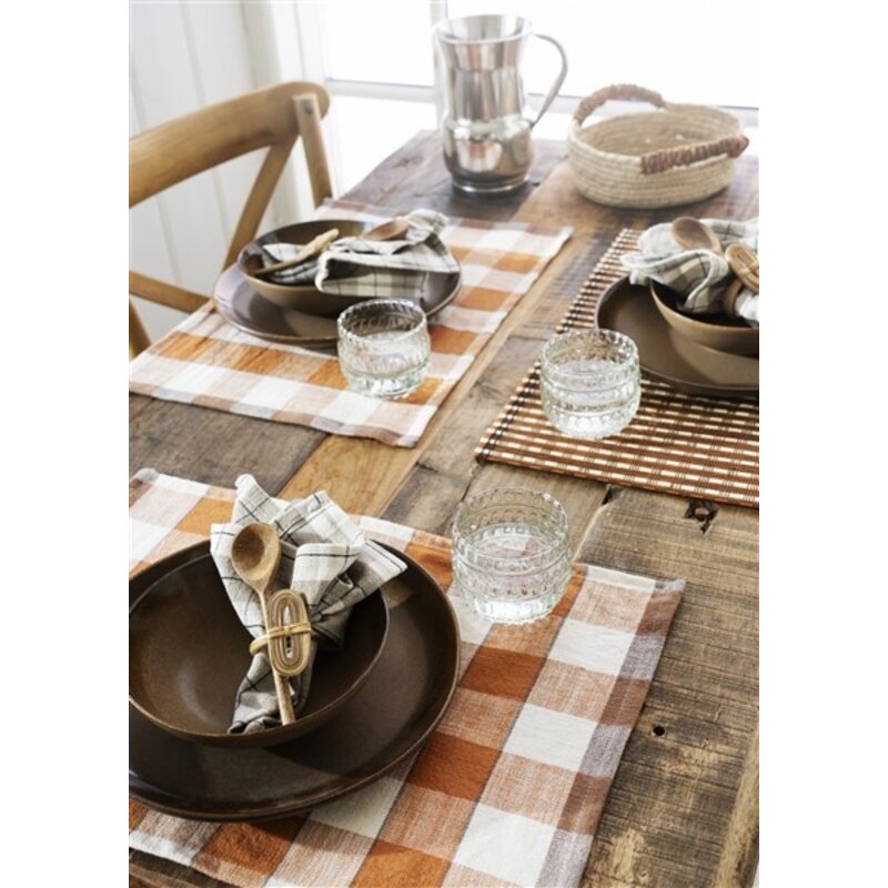 Madam Stoltz-collectie Manden Naturel, bruin - set van 2