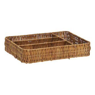 Madam Stoltz Rotan bestekbak Naturel