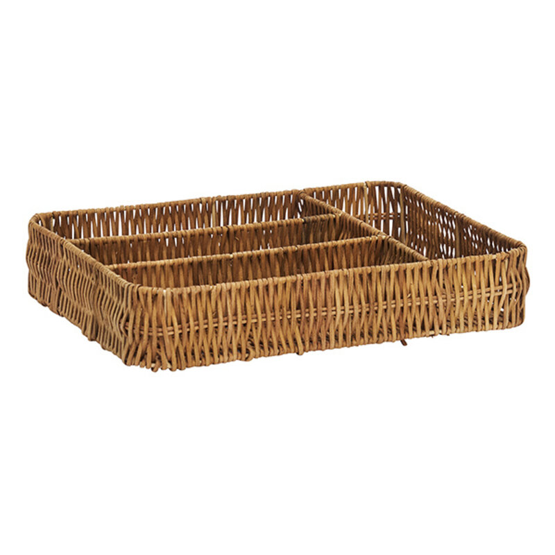 Madam Stoltz-collectie Rotan bestekbak Naturel