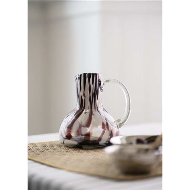 Madam Stoltz-collectie Rectangular seagrass placemat Natural, gold