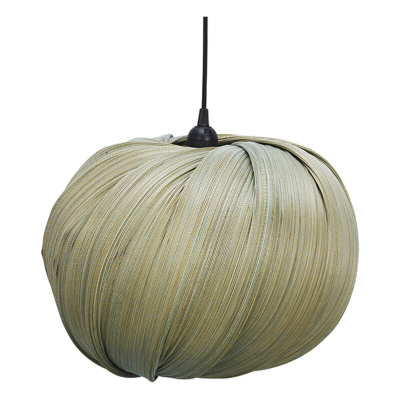 Madam Stoltz-collectie Bamboo ceiling lamp Dusty green