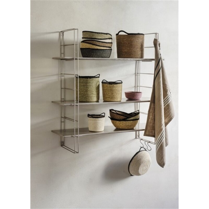 Madam Stoltz-collectie Metalen wandplanken zilver