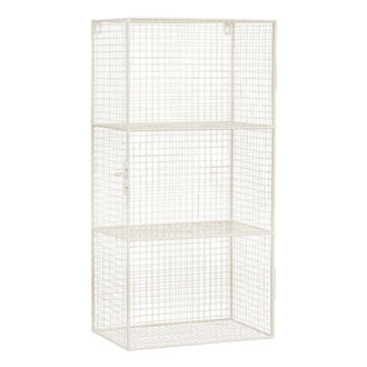 Madam Stoltz Metalen wandkast Crème