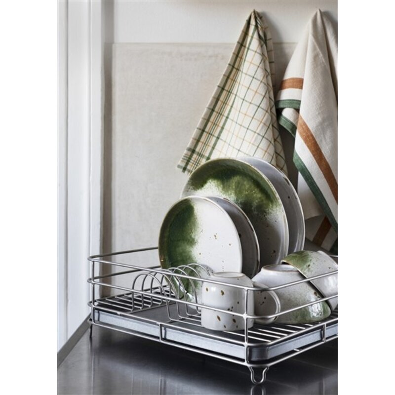 Madam Stoltz-collectie Iron dish rack Steel, zinc