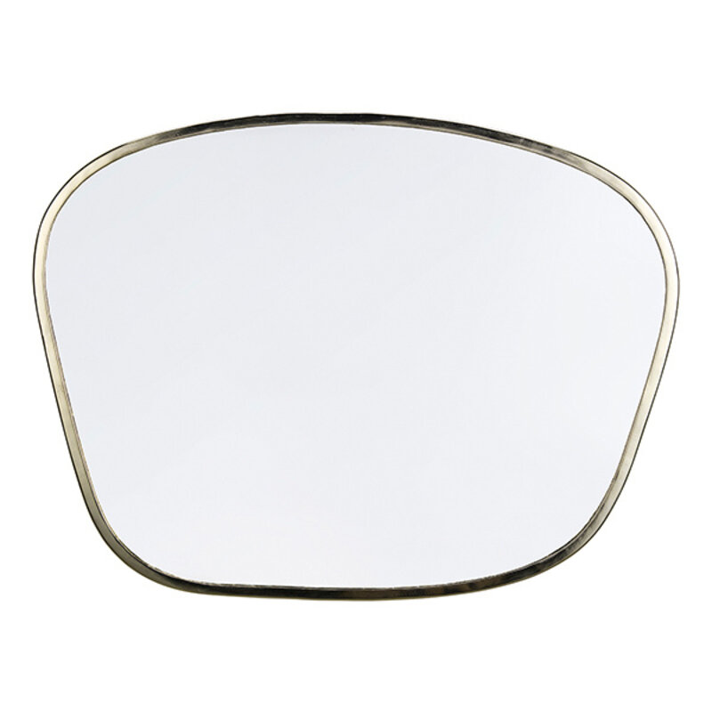 Madam Stoltz-collectie Organic shape mirror Gold