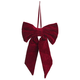 Madam Stoltz Velvet bow Ruby wine