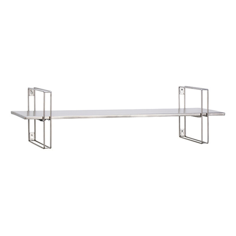 Madam Stoltz-collectie Metalen wandplank zilver