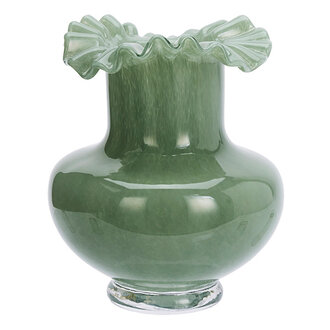 Madam Stoltz Glazen vaas, Groen