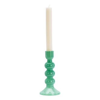 Madam Stoltz Glass candle holder Green Madam Stoltz Glass candle holder Green