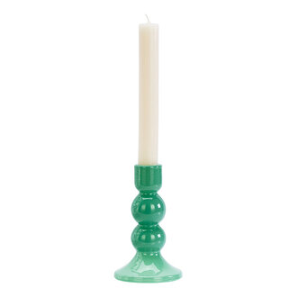 Madam Stoltz Glass candle holder Green Madam Stoltz Glass candle holder Green