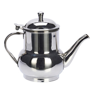 Madam Stoltz Roestvrijstalen theepot zilver