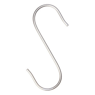 Madam Stoltz S-haak zilver 5x15 cm