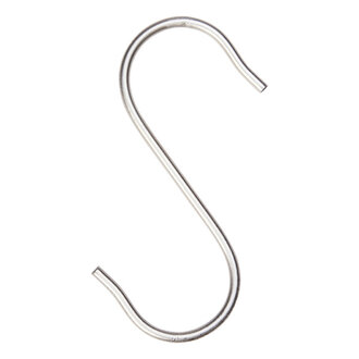Madam Stoltz S-haak zilver 4,5x11,5 cm
