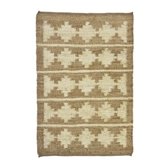 Madam Stoltz Jute vloerkleed Naturel, off white
