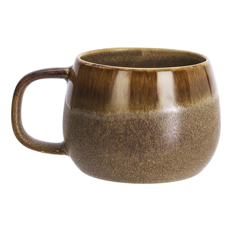 Madam Stoltz-collectie Aardewerken mok Bruin