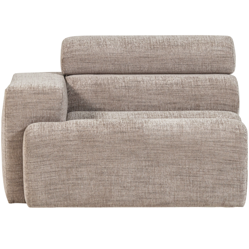 WOOOD-collectie Novi 1-Zits Element Arm Links Naturel Melange