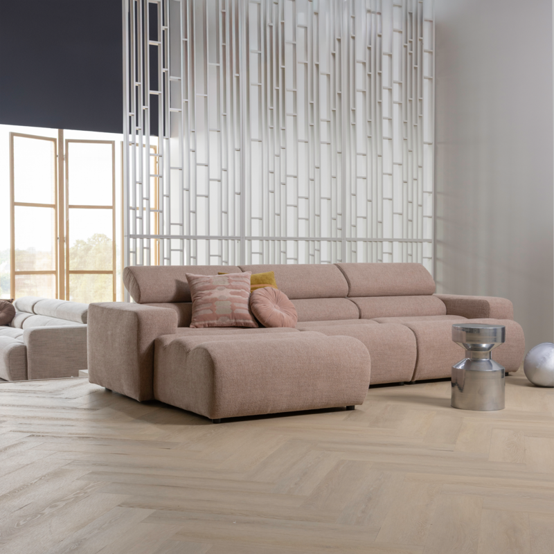 WOOOD-collectie Novi 1-Zits Element Boucle Taupe