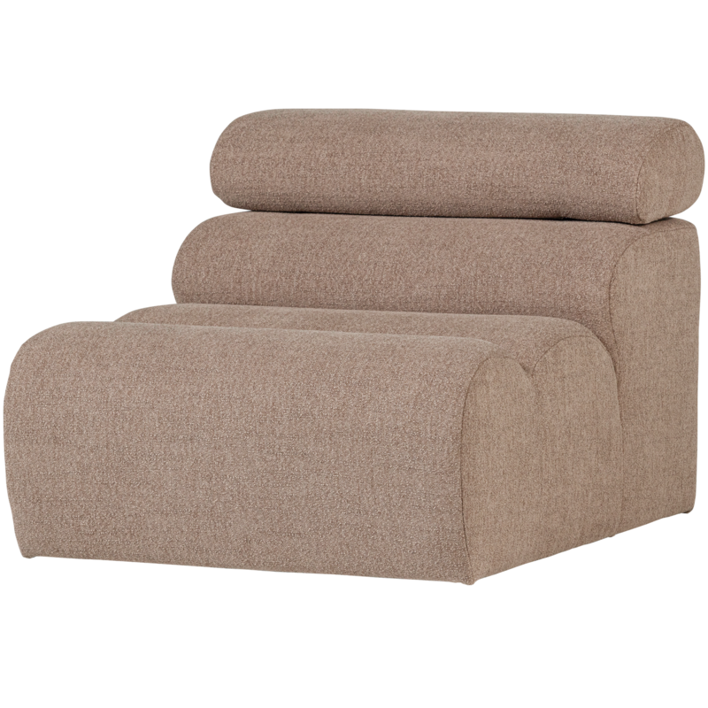 WOOOD-collectie Novi 1-Zits Element Boucle Taupe