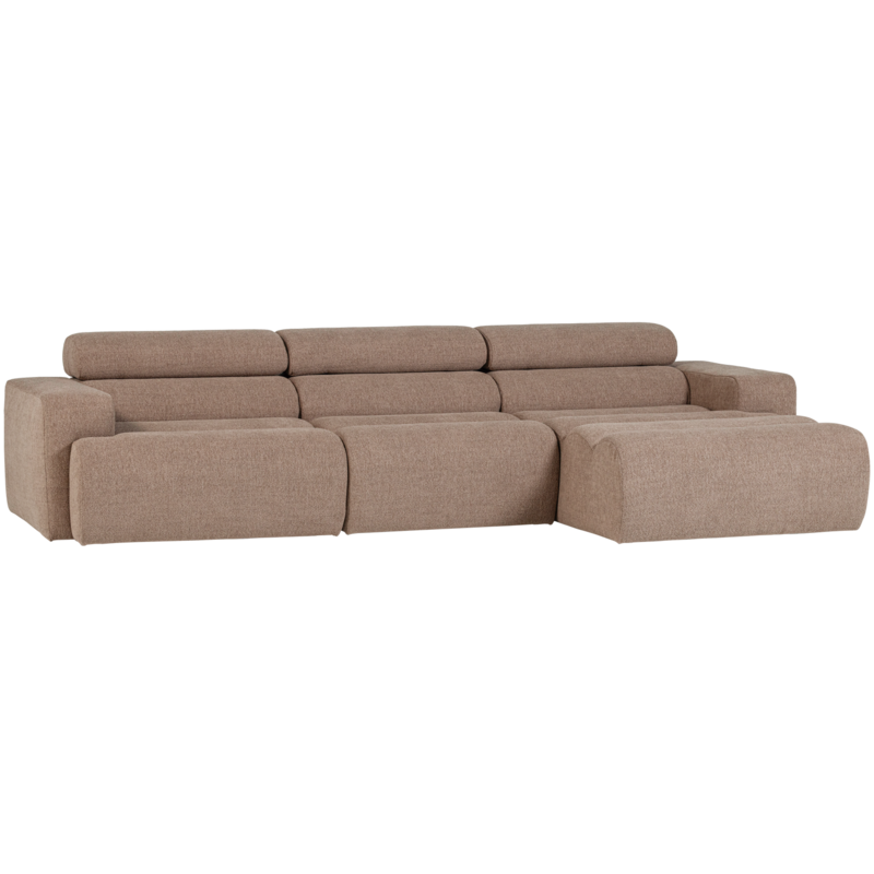WOOOD-collectie Novi Chaise Longue Bank Rechts Boucle Taupe