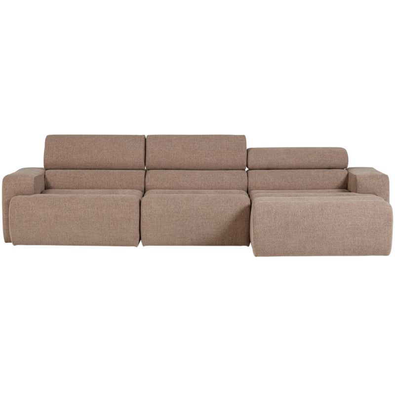 WOOOD-collectie Novi Chaise Longue Bank Rechts Boucle Taupe