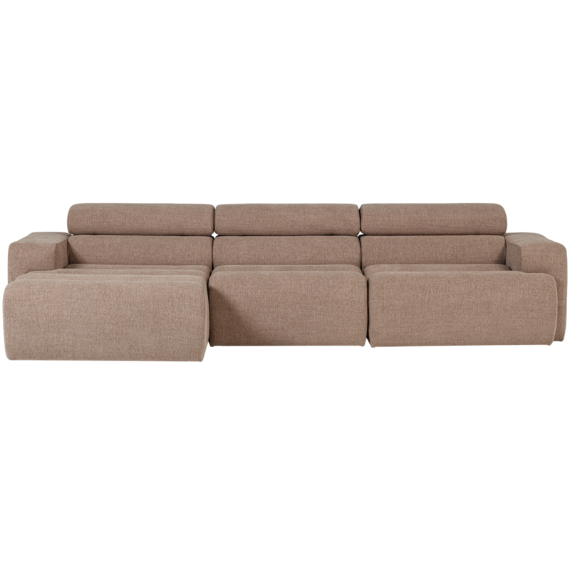 WOOOD-collectie Novi Chaise Longue Bank Links Boucle Taupe