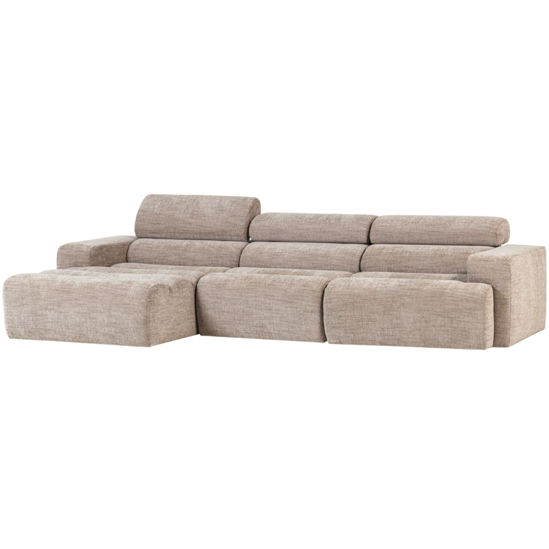 WOOOD-collectie Novi Chaise Longue Bank Links Naturel Melange