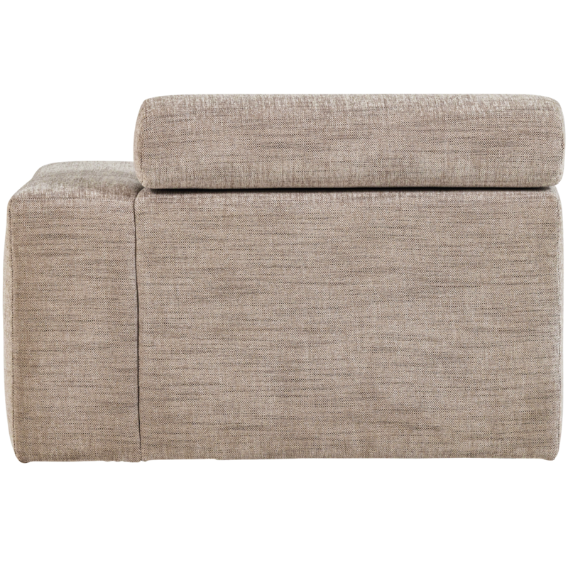 WOOOD-collectie Novi Chaise Longue Element Arm Rechts Naturel Melange