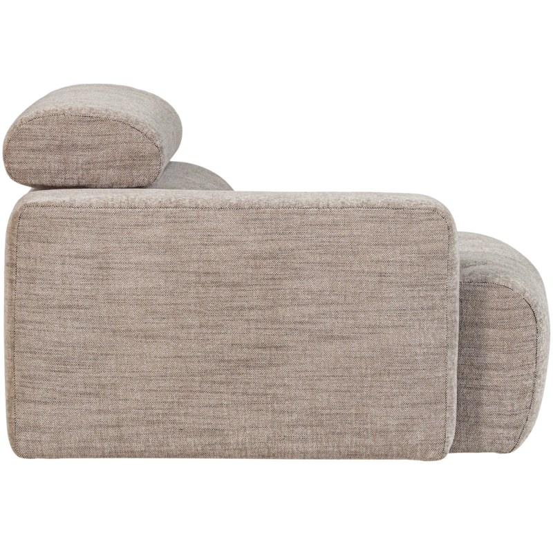 WOOOD-collectie Novi 1-Zits Element Arm Links Naturel Melange