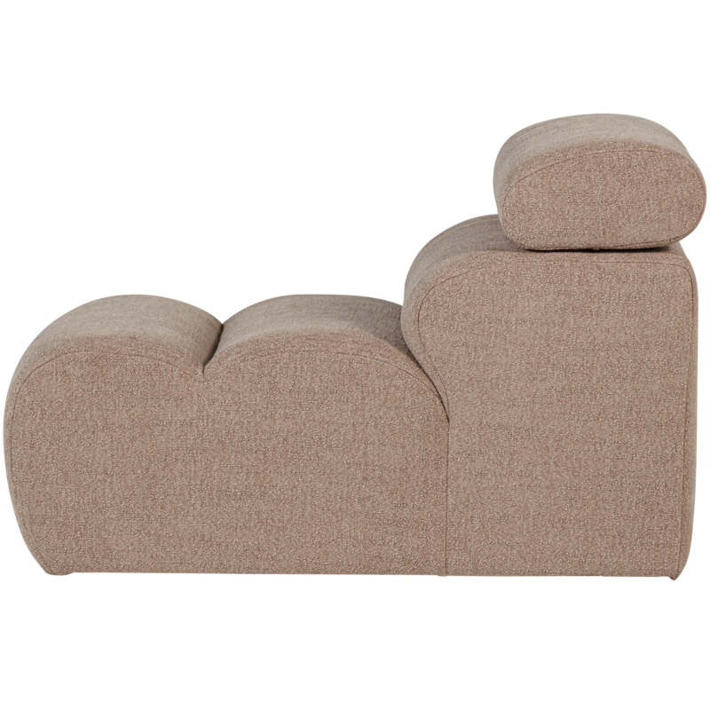 WOOOD-collectie Novi 1-Zits Element Boucle Taupe