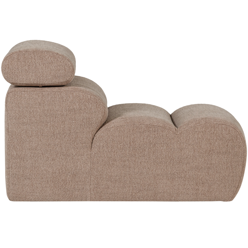WOOOD-collectie Novi 1-Zits Element Boucle Taupe