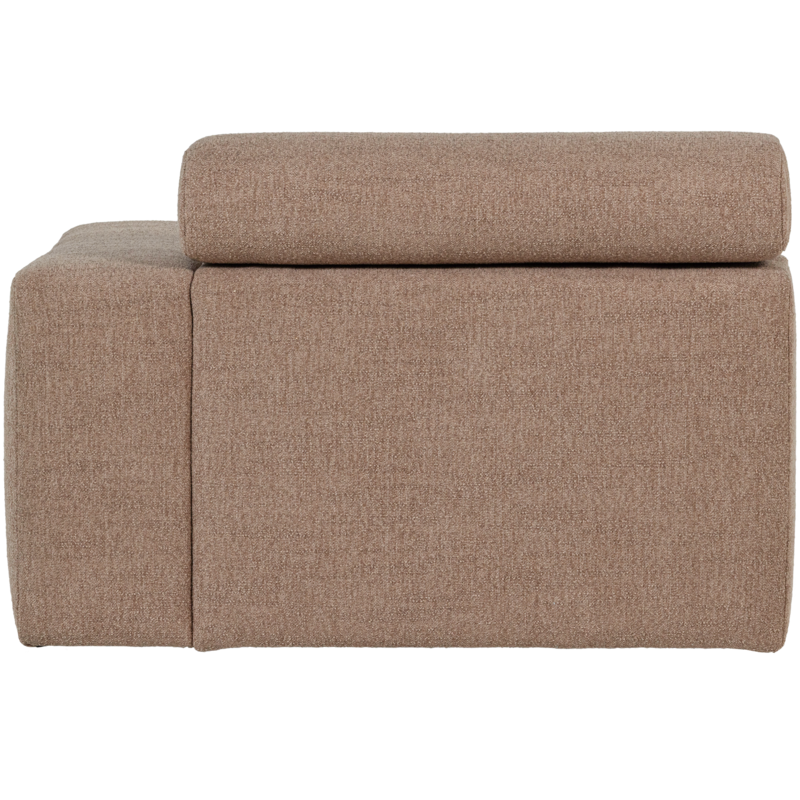 WOOOD-collectie Novi 1-Zits Element Arm Rechts Boucle Taupe