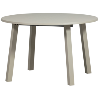 WOOOD Janne Uitschuifbare Eettafel Rond Eiken Dakargrau [Fsc]