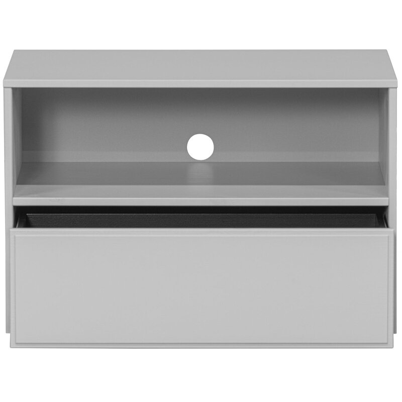 WOOOD-collectie Yissa Tv Meubel Met Lade/Open Vak Grenen Wolkengrijs [Fsc]