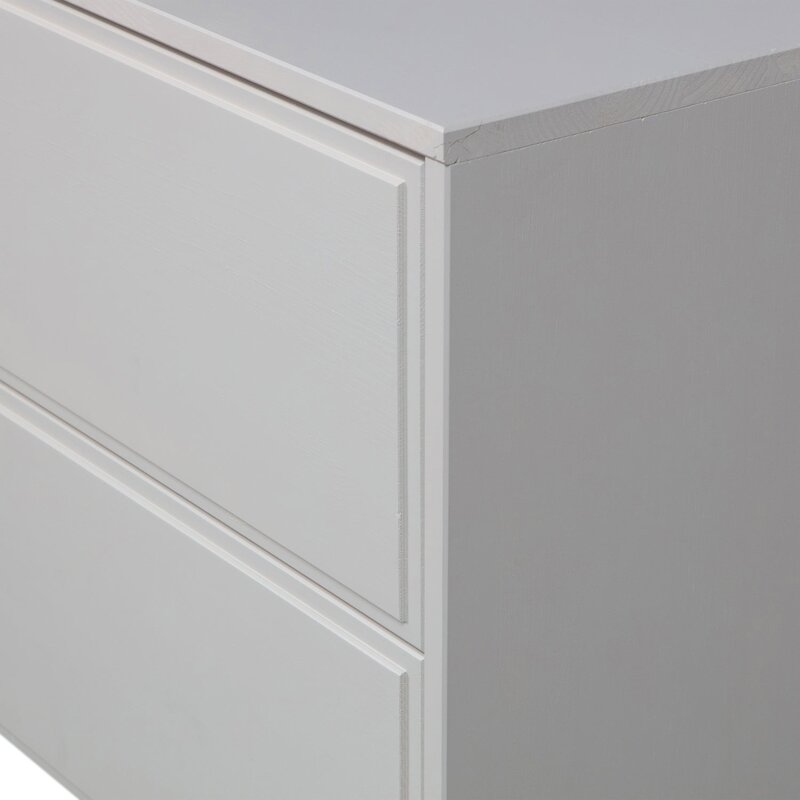 WOOOD-collectie Yissa Tv Meubel Met Twee Lades Grenen Wolkengrijs [Fsc]