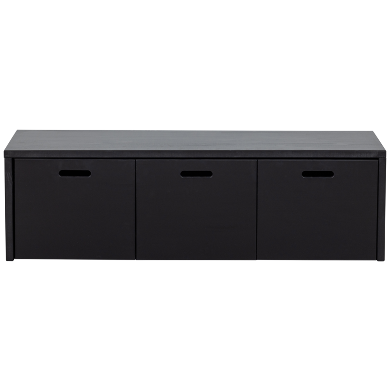 WOOOD-collectie Silke Kistbank Met Lades Grenen Diepzwart [Fsc]