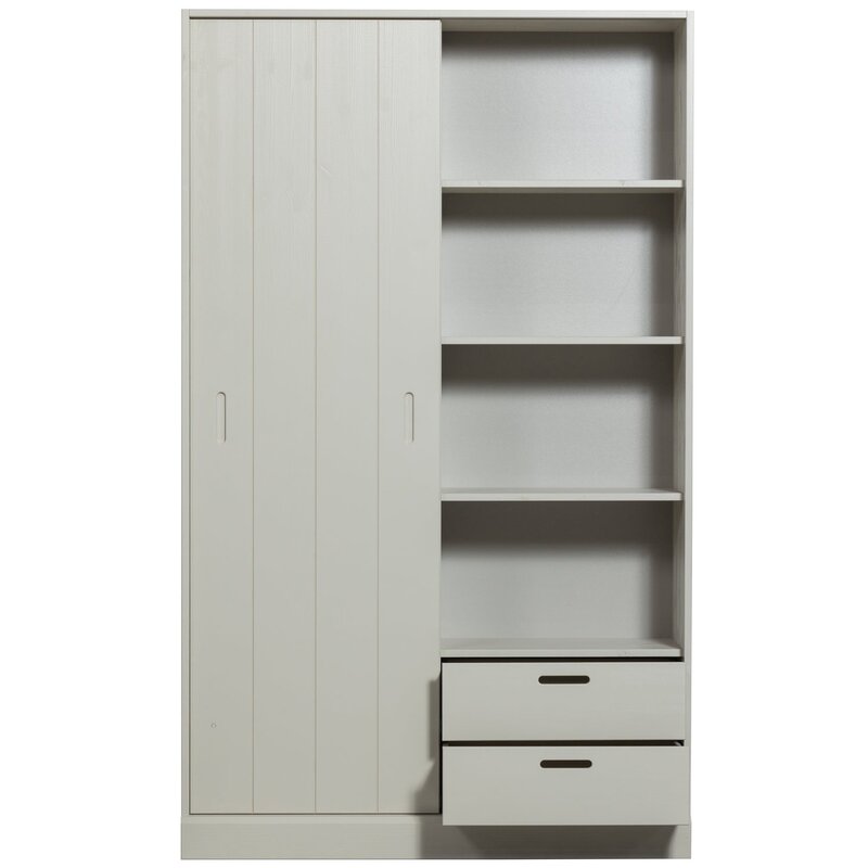 WOOOD-collectie Mila Schuifdeurkast Grenen Dust [Fsc]