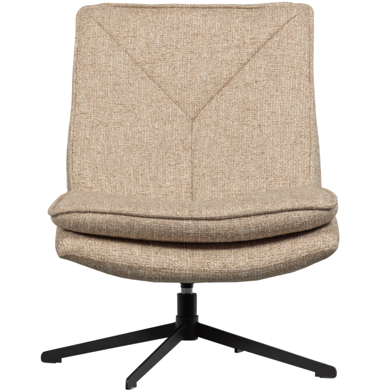 WOOOD-collectie Milaro Draaifauteuil Naturel Melange