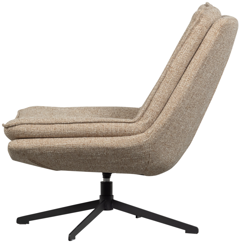 WOOOD-collectie Milaro Draaifauteuil Naturel Melange